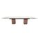 mesa de comedor extensible granito ceramica walnut 4